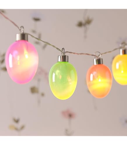 Catena luminosa LED con palline natalizie, Feste, regali, Babbo di