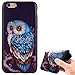 Produktbild Hülle für iPhone SE 5 5S,Handyhülle für iPhone SE 5 5S,Ultra Dünn Handyhülle,Leweiany 3D Kreativ Bunte Malerei Eule Painted Matt Prägung Muster Ultra Dünn Soft TPU Silikon Gummi Schutzhülle Kratzfeste und Scratch-Resistant Handytasche Schutz Handy Hülle Case Rückseite Handy Tasche Premium Shell Slim Etui Schale Bumper Case für Apple iPhone 5/SE/5S Anti-Scratch Schutzhülle