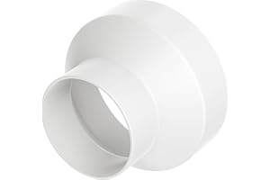 HG Power φ150-100mm Reduzierstück ABS Abluftschlauch Adapter für Rohrventilator Reduzierverbinder Reduktion Übergang Lüftung Rundrohr Ventilation Lüftungskanal