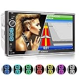 autoradio mit gps navigation navi bluetooth touchscreen Bluetooth Freisprechfunktion und drahtlose Musikwiedergabe von Ihrem Bluetooth-Gerät