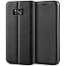 Produktbild BEZ® Samsung Galaxy S8 Hülle, Handyhülle Kompatibel für Samsung Galaxy S8 Tasche, Flip Case Cover Schutzhüllen aus Klapphülle mit Kreditkartenhaltern, Ständer, Magnetverschluss - Schwarz