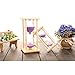XDOBO New Design Hand-blown Hourglass in Wooden Stand, Indoor Décor and Sand Timer, Measures 60 Minutes (20 X 10CM, Purple)