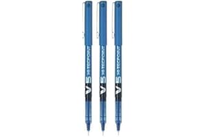 Pilot-Bleu-BX-V5 Hi-Tecpoint-Roller-Pointe Extra Fine 0,5 mm Trait 0,3 mm-Olive-Largeur (Lot de 3)