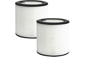 Sudnsadaks Lot de 2 Filtre HEPA de Rechange, Compatibles Filtre Purificateur d'air Philips 800 Series AC0830/AC0820/AC0819, Comparable à la pièce FY0293/30 FY0194/30
