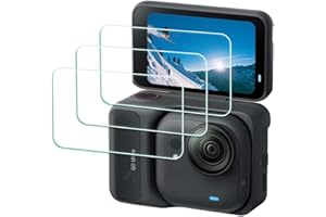ULBTER [3 Stück] Displayschutz schutzfolie für Insta360 GO Ultra 360, Displayschutzfolie für Insta 360 GO Ultra LCD gehärtetes Glas 0,3 mm Härtegrad 9H kratzfest zubehör