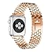 Produktbild VIWIV Iwatch Strap Für 38Mm/42Mm/44Mm Apple Watch4 Fish Scale Shape Metal Edelstahl-Fabbenform Strap Decoration,Rosegold,38Mm