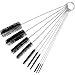 Produktbild AzuNaisi 10Stk Nylon Rohrbürste Stroh Set Edelstahl Rohrreinigungsbürsten für Trinkhalme Gläser Keyboards Reinigung Schmuck Home dekor