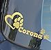 Produktbild Personalisierte Paw Hund NameHeart, Bone Custom, Hunde On Board, Welpen, Tiere, hochwertiger Kleber Pfoten golden Window Vinyl Aufkleber Aufkleber Hund