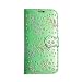 Produktbild Samsung Galaxy S6 Edge 2015 Case and Wallet Leather Flip Cover with Card Slot Full Body Protection Cell Phone Cover Wallet Kamal Star® (Rose Green Diamond Book)