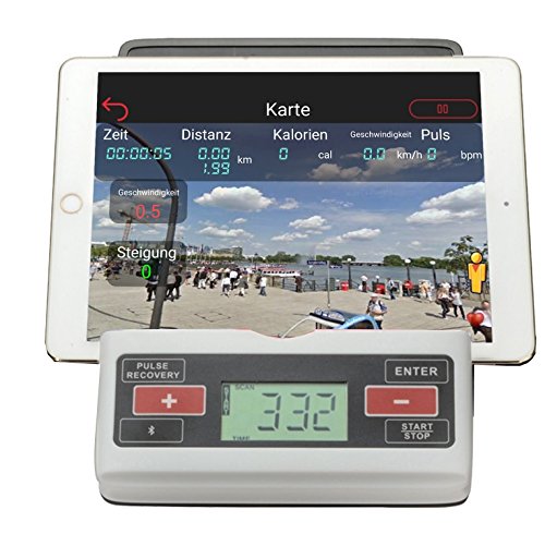 SportPlus Ergometer mit App-Steuerung und Google Street View, Bluetooth Brustgurt kompatibel, Benutzergewicht bis 110 kg, 9 kg Schwungmasse, SP-HT-9500-E - 3