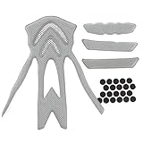 fitTek® Bike Bicycle Cycling Riding Replacement Helmet Pad Padding Set Sponge Grey Black