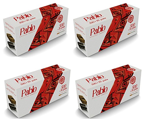 Menge wählbar ! PABLO Zigarettenhülsen Tabak Hülse Filterhülsen Filter für Zigarette (10x 550er Schachtel)