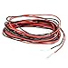 Produktbild 2 x 3 M 26 Gauge AWG Silikon Gummi Drahtseil Draht Kabel flexibel rot schwarz