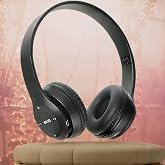 iCall P47 Wireless Over Ear Bluetooth Headphones with Mic (Black)