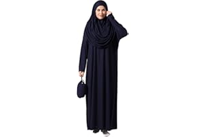 ihvan online, Muslim Dresses for Women, One-Piece Long Sleeve Islamic Prayer Dress