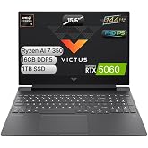 HP Victus | NVIDIA GeForce RTX&trade; 5060 8GB | AMD Ryzen&trade; AI 7 350 | 16 GB DDR5-5600 RAM | 1 TB PCIe&reg; Gen4 NVMe&trade; M.2 SSD | 15.6" 