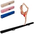 SPOTRAVEL 7FT Folding Gymnastic Beam, Portable Floor Balance Beam with Carrying Handles and Anti-Slip Base, Extra Firm Gymnastic Equipment for Toddlers, Gymnasts & Cheerleaders