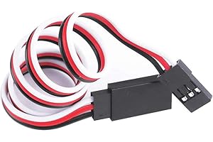 POFET 20 Stück Servo-Verlängerungskabel Anschlusskabel 30 cm 3-poliges Kabel JR-Stecker und Futaba-Buchse für RC-Flugzeug