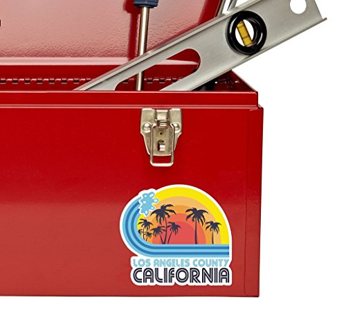 2 x Los Angeles California Vinyl Aufkleber Aufkleber Laptop Reise Gepäck Auto Ipad Schild Fun # 5825 – 10cm/100mm Wide - 4