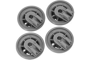SISINKAL Geschirrspüler Unterkorbrollen 611475 165314 00611475 Rollen für Bosch für Siemens 37 mm Durchmesser, 4 Stück