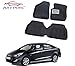 Auto Pearl - Premium Quality Car 3D 2 Rows Black Mats For - Hyundai Verna Fluidic RS.1200.00