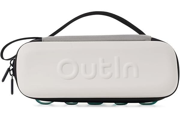 OutIn Étui de Protection en EVA, Étui de Voyage Rigide et Portable, Organisateur Étanche & Anti-Salissures pour l'Extérieur avec Poignée ou Suspension, Compatible Nano, Mino & Fino