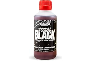 FULLCARX Total Black 250ml Super Nero Gomme Auto, Rinnova Plastiche Rapido ed Efficiente, Lucida Pneumatici, Finitura Satinata, Nero Intenso Ruote Paraurti, Prodotto Pulizia Professionale Detailing