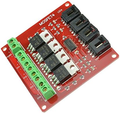 Mirocle Four Channel 4 Route MOSFET Button IRF540 V2.0+ MOSFET Switch Module Arduino