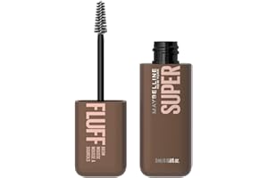 Maybelline New York Mascara Volumizzante per Sopracciglia, Sopracciglia Piene e Soffici, Formula Leggera in Mousse, Superfluff, Tonalità: Medium Brown, 4,7 ml