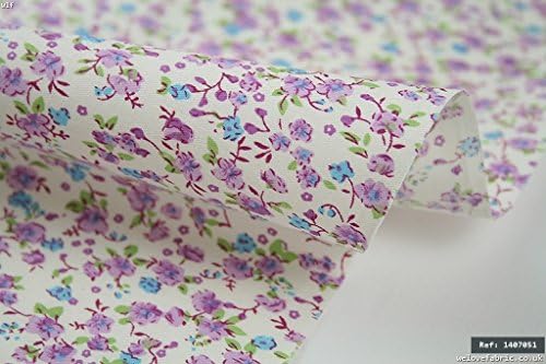 Pink cabbage rose flowers 100% cotton fabric for dress-making, crafts etc
