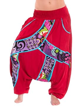 Haremshose Aladinhose Pumphose Baggy Ballon Yoga Hose Jumpsuit