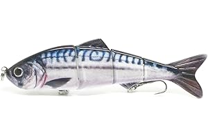 FISHIN ADDICT photo realistic Joey Mackerel Sea bass Swimbait jointed fishing lure Mackerel 17g /120mm / 4.8''