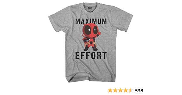 deadpool t shirt maximum effort