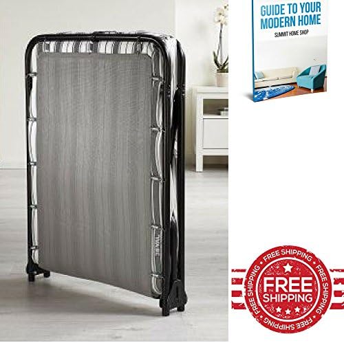 Fold Out Bed Single Metal Frame Fold Away Guest Mattress Portable Compact Adult Bunk Portable Bedding Furniture &amp; E book by SUMMIT HOME SHOP.