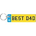 Pixie's Gifts Custom License Plate Keychain - Personalised Number Plate Keyring - Mini Number Plate Key Ring - Name Plate Keychain - Just Passed Milestones