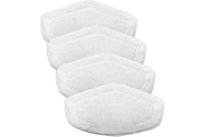 Serpillères Remplacement pour Polti Vaporetto Brosse Vaporforce, Produit Authentique pour Smart 35_Mop, Smart 40_Mop, Smart 100, SV400_Hygiene, SV420_Frescovapor, SV440_Double, etc (4 pièces)