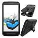 Chevron Tough Hybrid Armor Back Cover Case with Kickstand For Motorola Moto E (3rd gen),(Black) RS.199.00