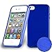 Produktbild Cadorabo DE-104818 Apple iPhone 4 / iPhone 4S Handyhülle aus TPU Silikon in gebürsteter Edelstahloptik (Brushed) Blau