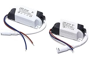 MAIDODO 2x Driver LED, 4-7W Transformateur Pour Plafonnier, Alimentation Panneau, DC Connecteur (4-7W)