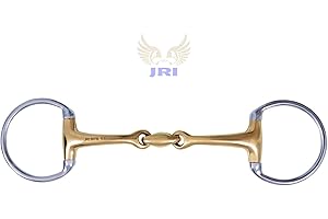 JRI D-Eggbutt Snaffle Horse Bit – Mix German Steel – 4.5 inches | Gentle, Low-Leverage Control | Anti-Rust Stainless Construction | Comfortable Mouthpiece for Everyday Riding & Training