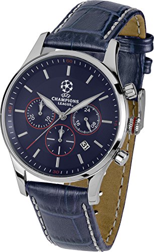 Jacques Lemans Herren-Armbanduhr UEFA CL Analog Quarz Leder U-58A Jacques Lemans Herren-Armbanduhr UEFA CL Analog Quarz Leder U-58A