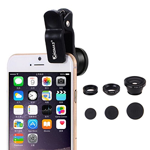 Vi-GO,Lenti Smartphone,obiettivo mobile, 3 in 1 Kit obiettivo per fotocamera,2in1 Micro lente+lente super-grandangolare, Universal puÃ² applicare a IPhone,SUMSUNG Smart Phone e cosÃ¬ via.
