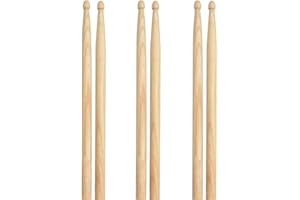 Windspeed 3 Pairs Drum Sticks, Classic Maple Wood Tip Drumsticks for Students and Adult (32cm)