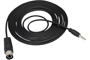 zdyCGTime 3.5 mm a Midi 7 Pines DIN,7 pines DIN Macho a de 3.5 mm Macho Cable Audio,Compatible con Bang & Olufsen B & O,Naim iPhon/MP3/PC/Android,Estéreo de Cuatro Canales.(3M /9.8Pie)