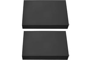 VGOL 2 Blocs de Lot de Support en Caoutchouc pour Poutre de Levage 120 X 80 X 20 Mm Adaptés Aux Ciseaux de Levage de Voiture Atelier de Réparation Noir