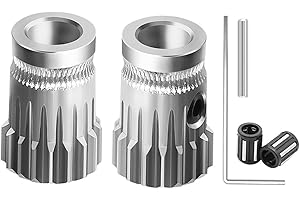VOANZO Imprimante 3D extrudeuse Double engrenage MK2 et MK3 pièces Kit d'engrenage d'entraînement Engrenages Roue d'extrusion pour Bricolage Prusa i3