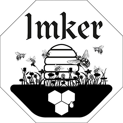 Auto-Aufkleber - IMER Bienen Bienenstock - Gr. ca. 9cm x 9cm - 307160-2