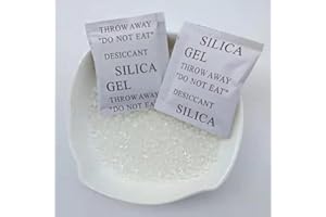 Capricorn Goods Silica Gel Desiccant Packets - 50 Pack of 2 Grams each. Non-Toxic Moisture Absorbers for Dehumidification, Mold/Mildew/Fungus/Corrosion Prevention (50)