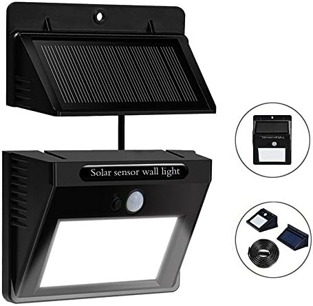 Separable Solar Light, Motion Sensor Solary Light 30 LEDs, Solar Security Light, Wireless Waterproof Outdoor Wall Light with 3 Modes for Garden, Patio, Deck, Yard, Fence, Drivewa …