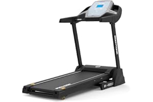 BT BODYTONE Bodytone - Cinta de Correr Plegable 14 km/h - Inclinación Manual - Pantalla LED, Bluetooth, MP3 - Amortiguación React® con 6 Niveles - sensores de Pulso en el Manillar - DT14+